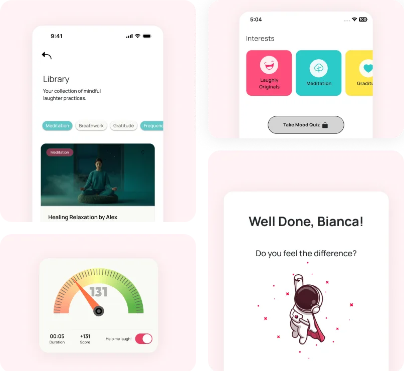 Laughly – Emotional Wellness & Mindful Laughter App strategy and solutions